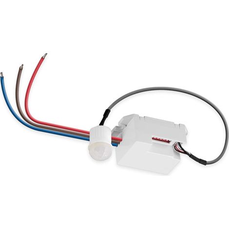 Détecteur de Mouvement Infrarouge pour Un Montage au Plafond. Détection 360°, la portée 8m, pour Une Utilisation en intérieur, adapté aux LED