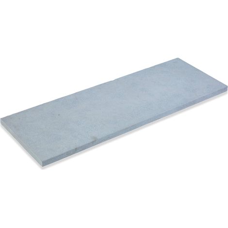 Dessus de marche Pierre de l'Atlas Gris 100x35x3 cm Bord Droit (à l'unité) - RO'MA NATURE
