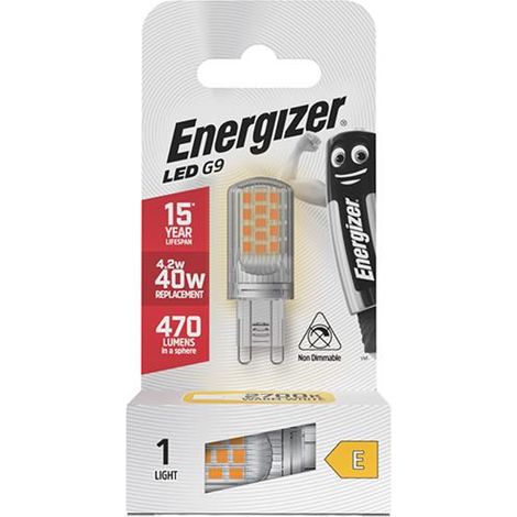 Energizer S18750 LED G9 470 Lumens 4.2W 2700K S18750 ENG6696