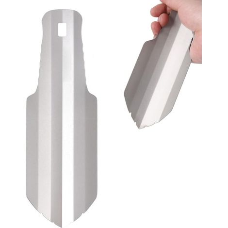 (Argent)Pelle de Camping, Mini Pelle Jardinage Pelle Polyvalente en Jardinage Pelle à Main en Titane pour Le Camping Pelle Randon (1/4)