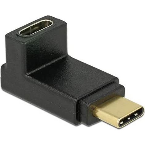 USB 3.2 Gen 2 Adapter, USB-C Stecker  USB-C Buchse 90° Verwendung: USB-Adapter