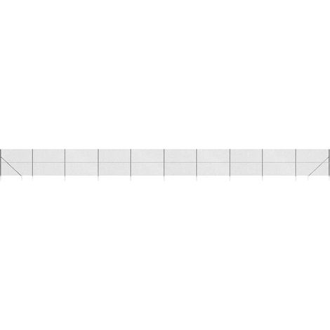 Maison Exclusive - Maschendrahtzaun mit Bodenhülsen Anthrazit 2x2