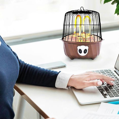 Chauffage électrique pour cage à oiseaux, de bureau, pour chambre à coucher, pour la maison, à chauffage rapide, appareil de chauffage, alimentation électrique, palier (1/4)