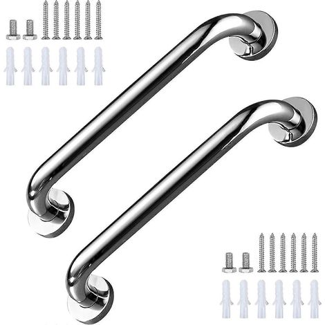 2 Stück Haltegriffe aus Edelstahl 304 für Badezimmer, rutschfeste Duschgriffe-12 Inch (1/5)