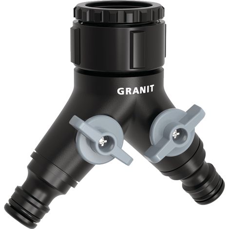 Connettore per rubinetto da 1/2"-3/4" EDIZIONE NERA 8 pezzi.