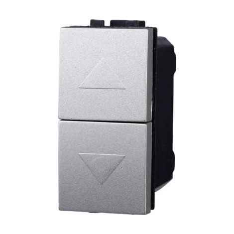 ETTROIT Pulsante doppio 1P+1P NO con interblocco compatibile Bticino Livinglight tech - LG1204