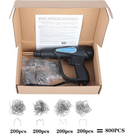 Máquina soldadora de plástico automocion, herramientas soldadura manual 70W, pistola de soldadura, grapadora caliente, reparación de parachoques de plástico para coche, Kit de soldador, herramienta a