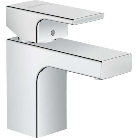 Hansgrohe – Mitigeur de lavabo 71560000 – Chrome – Tirette et vidage synthétique – Débit 5 l/min – Cartouche céramique – EcoSmart 60% d'eau en moins (1/5)
