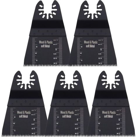 Lot de 5 lames de scie oscillantes pour outil multifonction 65 mm (1/5)