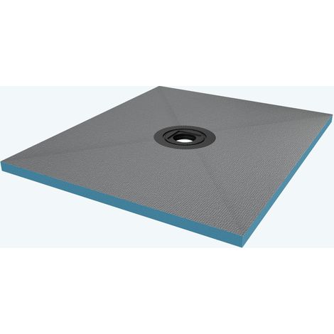 doporro Piatto Doccia 100x120x4 cm da Piastrellare in Polistirene Rigido XPS Tagliabile, con Piletta di Scarico 35L/min, Pronto per Bagno Moderno