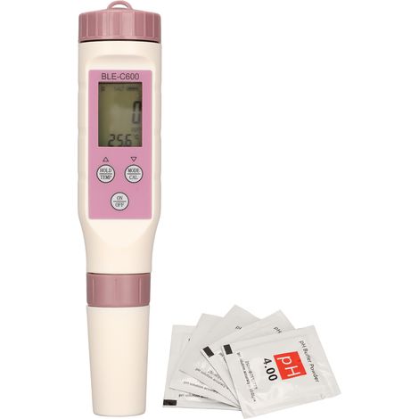 Stylo de Détection de Qualité d'Eau 7 en 1 avec Bluetooth, Mesure PH, TDS, Température et Salinité Haute Précision (1/5)