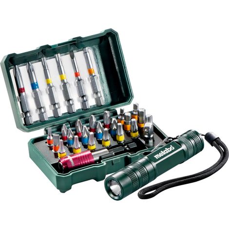 Metabo Bitset Kirchner Edition 29 teilig mit Lampe Bithalter 637434000 (1/5)