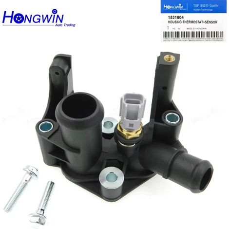 Convient pour le boîtier de thermostat de moteur Ford, liquide de refroidissement 1531004 (1/5)