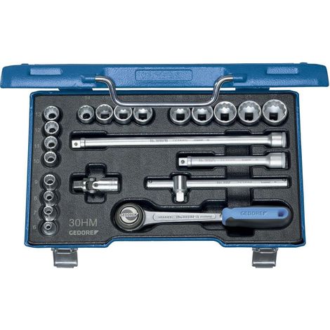 GEDORE D 30 HMU-3 Steckschlüssel-Satz 3/8" 22-teilig UD-Profil 6-22 mm (1/4)