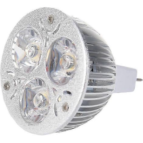 Ampoule LED MR16 3W 12-24V blanc chaud (3 LED) (1/3)