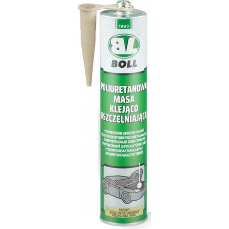 Adhesivo y sellador de poliuretano Boll, color beige.