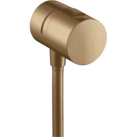 Raccord de tuyau FIXFIT STOP AXOR UNO2 DN 15, avec robinet d'arrêt, bronze brossé (1/3)