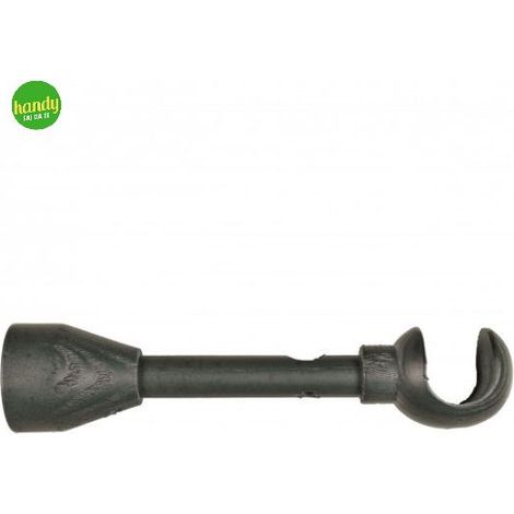 Supporto parete doppio iw Cintacor ideas wood colore fumo 1 pz