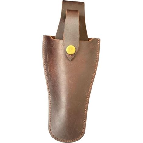 Étui en cuir pour sécateurs ou pinces - Étui robuste en cuir avec passant de ceinture - Pochette à outils pour ciseaux, couteaux de jardin et outils à main (1/5)