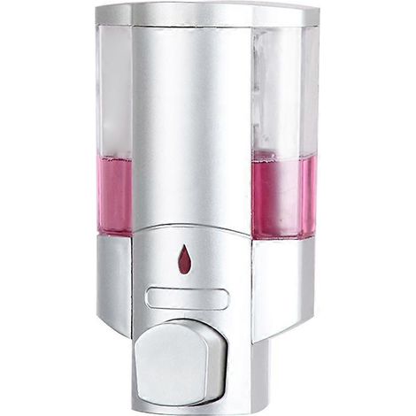300 ml Handseifen-Schaumspender aus Kunststoff, Wandmontage, Flüssigseifenpumpe für Badezimmer, Dusche, Bad, Küchenspüle (Einzelkopf) (1/4)
