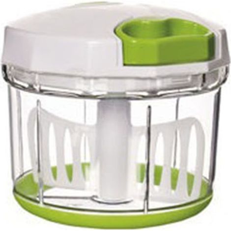 Tritatutto manuale grande 3 lame in acciaio mixer frusta monta e mescola per casa cucina da 900ml movimento a corda (1/5)