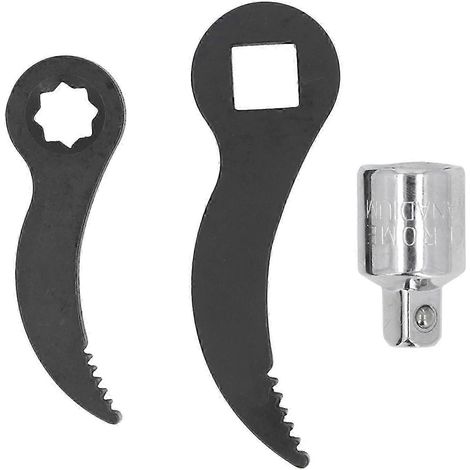 Outil adaptateur pour pied-de-biche, tête d'outil en étoile 3/8 po, tête carrée dentelée 1/2 po, avec adaptateur, levier, clé, adaptateur, démontage de demi-arbre (1/4)