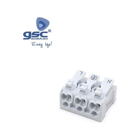 Pack 5 Borne de connexion 3 pôles 0,5-2,5 mm GSC 001105525