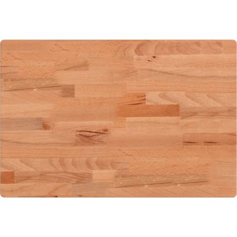 Maison Exclusive - Dessus de table 60x40x4 cm rectangulaire bois massif de hêtre (1/5)