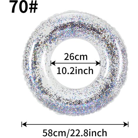 (70) Bouée gonflable, tube de natation en PVC, adapté aux loisirs aquatiques d'été dans les piscines de plage.