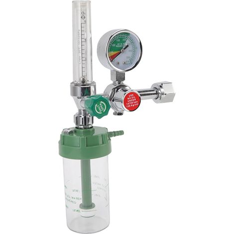 Soins médicaux à domicile et équipement d'urgence Inhalateur d'oxygène à flotteur Régulateur de pression d'oxygène Manomètre Filetage interne CGA540 (1/5)