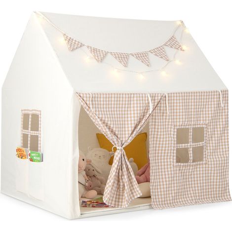 Kids Play Tent Children Indoor & Outdoor Large Playhouse w/ Padded Mat (1/5)