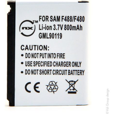 NX - Batterie téléphone, smartphone, GSM pour Samsung 3.7V 850mAh - AB553446CAAB553446C