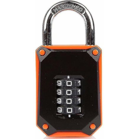 Cadenas à code à 4 chiffres en acier inoxydable trempé haute résistance