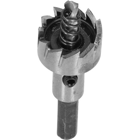 Foreuse scie cloche HSS 22.5mm avec clé hex et ressort pour bois métal plastique outil coupe quincaillerie perçage (1/5)