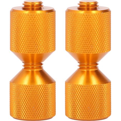Ortviai Pin d’alignement pour brides en aluminium anodisé 1-1/8", double trou, orange, lot de 2, pour brides 0,5 à 14 pouces, classe 150 LB (1/5)