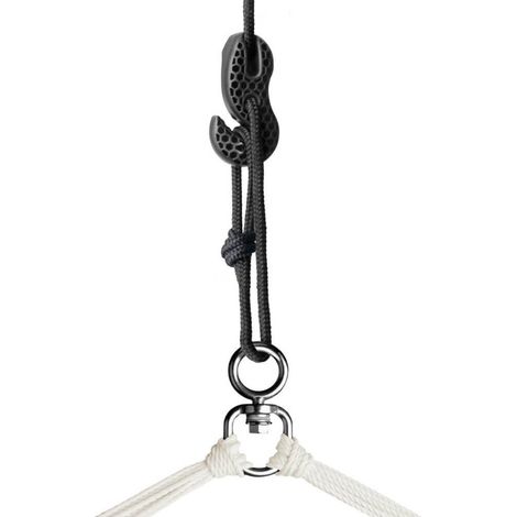 TreeMount Black - Sujeción para sillas colgantes en árboles y vigas