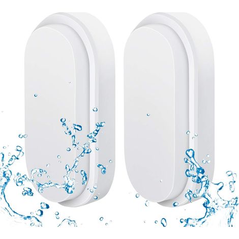 15W LED-Außenwandleuchte mit 69 LEDs, ovale Form, neutralweiß 4000K, IP54 wasserdicht, geeignet für Gärten, Terrassen, Garagen, Flure, Keller, Gewächshäuser - 2 Stück [Energieklasse F]
