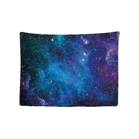 Tapisserie murale décorative pour chambre à coucher 200 x 150 cm - Nature, Galaxie, Univers, Planètes, Système solaire - Papier peint en tissu, tapisserie murale esthétique - Vue panoramique