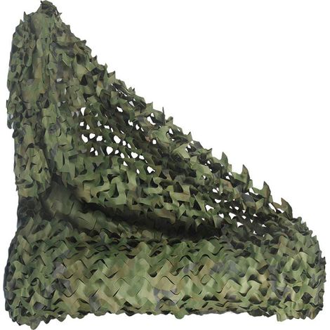 Filet de camouflage en rouleau pour la chasse, décoration militaire, pare-soleil, 1,5 m x 10 m (4,9 pi x 32,8 pi) (1/5)