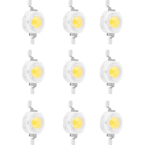 1W Perles LED puces diode électroluminescente SMD haute puissance pour luminaires bricolage blanc chaud (1/5)