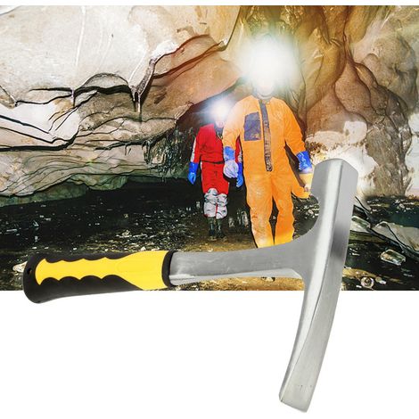 Doppelköpfiger, flachmauliger geologischer Vermessungs-Ziegelhammer (Hammerkopf 600 g) (1/5)