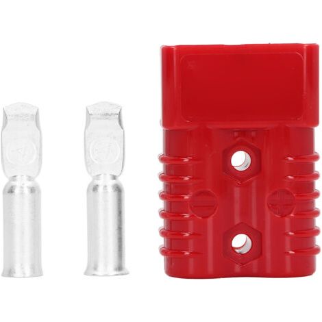 Connecteur Rapide de Batterie, Prise de Déconnexion Rapide de Batterie Facile à Assembler 175 A 600 V pour Réfrigérateurs pour 4 Roues Motrices pour Panneaux Solaires (Rouge) (1/5)
