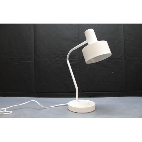 [GEBRAUCHT] B-Ware Matis Tischlampe Leuchte Metall Weiß Schirm Verstellbar Tischleuchte Hauptlicht