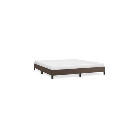 Cadre de lit Marron 180x200 Similicuir (1/5)
