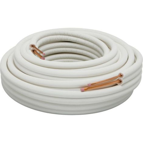 1/4"-Kupfer-Kältemittelrohr, 25 Meter  Isoliertes Rohr für Klimaanlagen, Kälteanlagen und Klimatisierung (1/5)