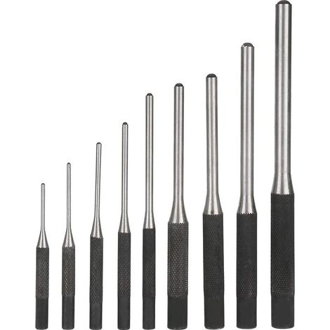 9PCS Punch Pin Punch Set Professional Durable Steel, Engineering Hand Tool (1/5)