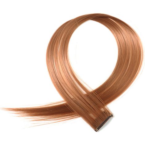 10 extensions de cheveux à clips couleur café (1/4)