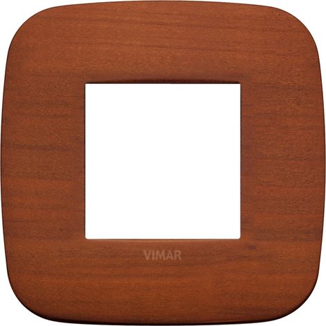 Placca Round 2M ciliegio scatola rotonda Vimar Arkè 19672.52