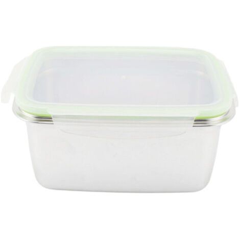 BUNTHAUS Boîte de conservation carrée en acier inoxydable 304 – 2800 ml – Boîte alimentaire étanche anti-fuite (1/5)