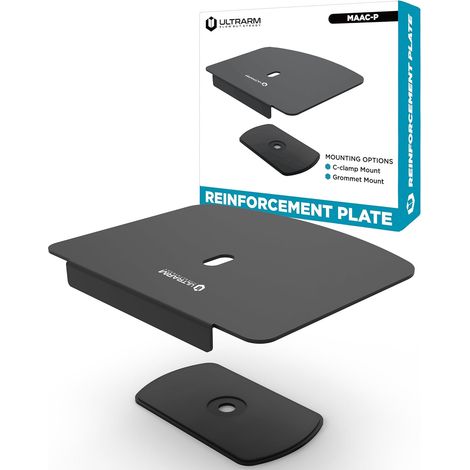 Plaque de Renfort Acier pour Bureaux Verre (1/5)